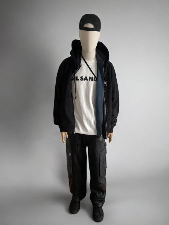 YPS ILlA Leder Cargo-Hose Gr.M (L) Schwarz Baggy / Loose Fit