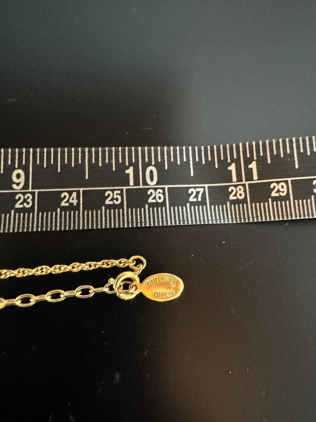 Catenine: Mario Valentino Herz-Collier goldfarben – Usato da Winterthur venduto da Dejv 3