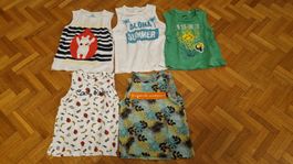 Lot des 5 t-shirts garçon taille 80/86