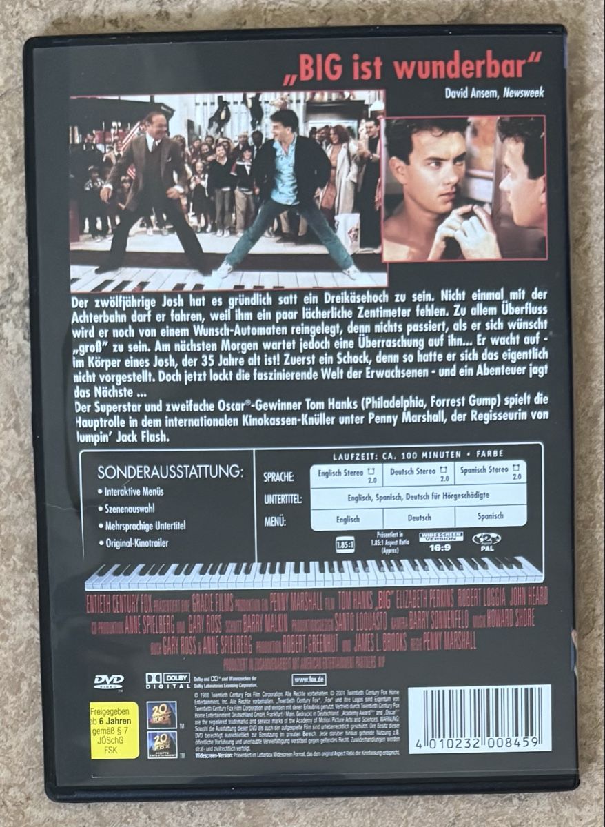 Tutti i DVDs: BIG – Nuovo (secondo la descrizione) da Dietikon venduto da AndreaSch01 1