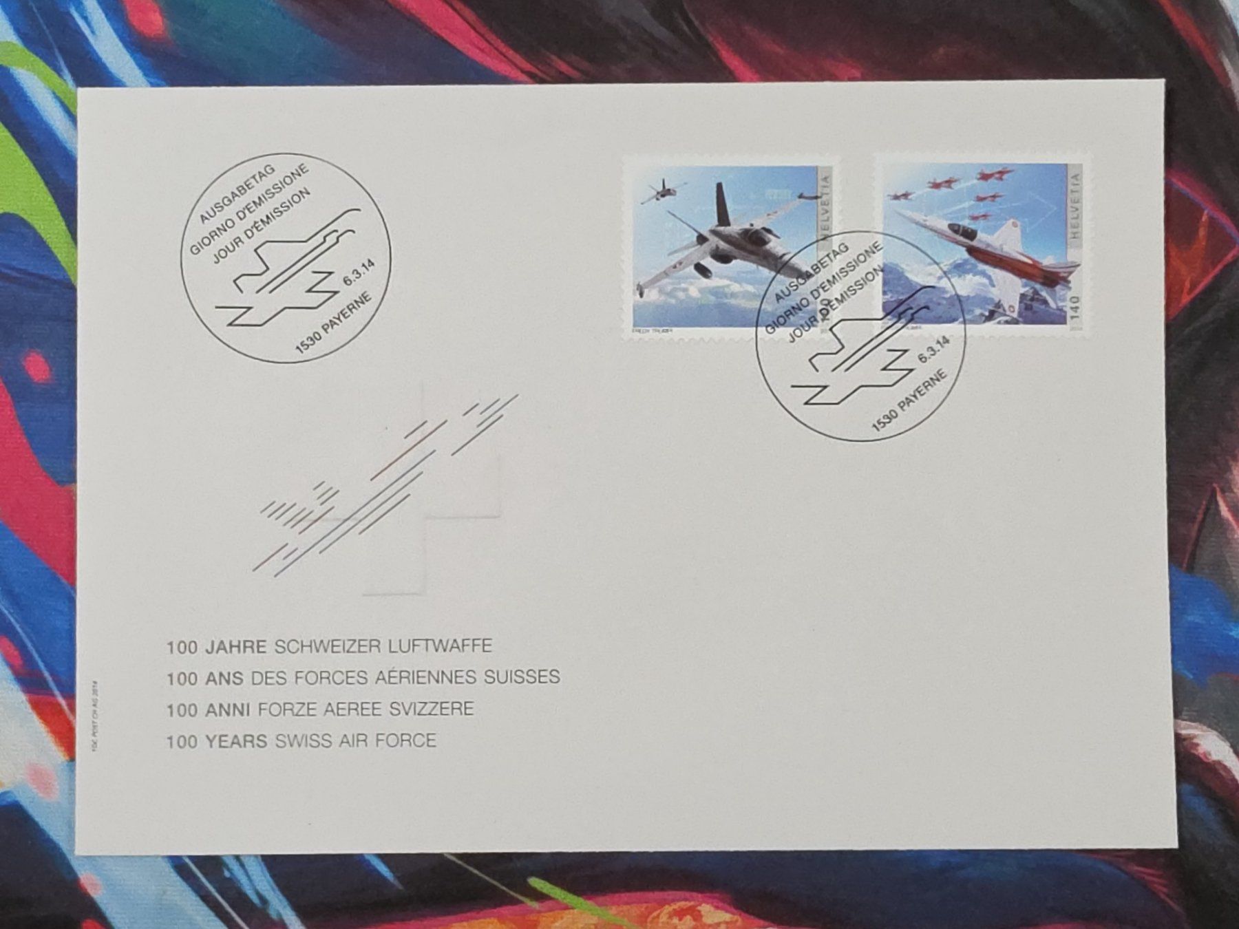 Tutti i francobolli: CL29 Enveloppe + Timbre Suisse 2014 – Usato da Cousset venduto da Patrick_Collections
