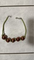 Unique Beaded Bracelet with Cupcake Charm - Great Gift!