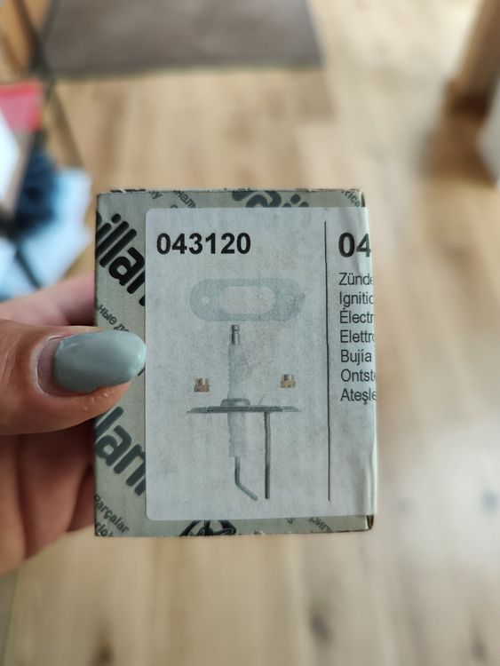 Vaillant Zündelektrode 043120 Für VCW 206/256 E – Originalersatzteil Für Gasheizungen