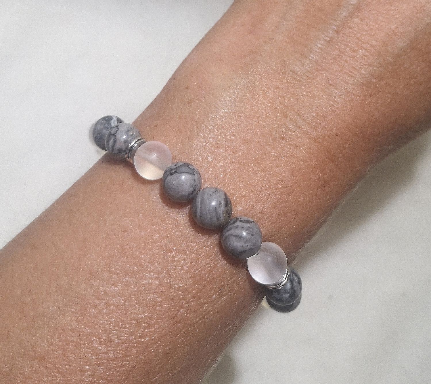 Armbänder & -reifen: 1 Stk Kristall-grau Steinarmk. - Spendenaktion – Neu (gemäss Beschreibung) aus Unterkulm von Nachtigall 3