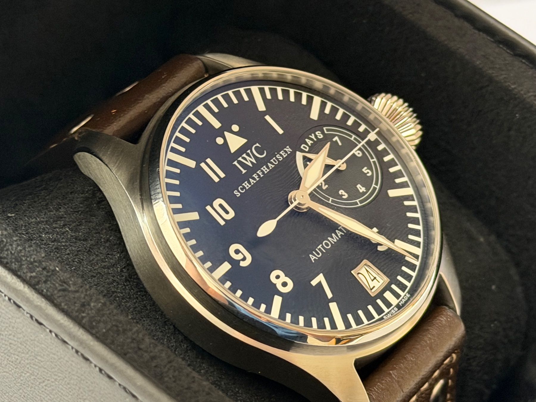 IWC Orologi: IWC Big Pilot Grosser Flieger 46mm Stahl Version 1 – Usato da Aarau venduto da trader1000 2
