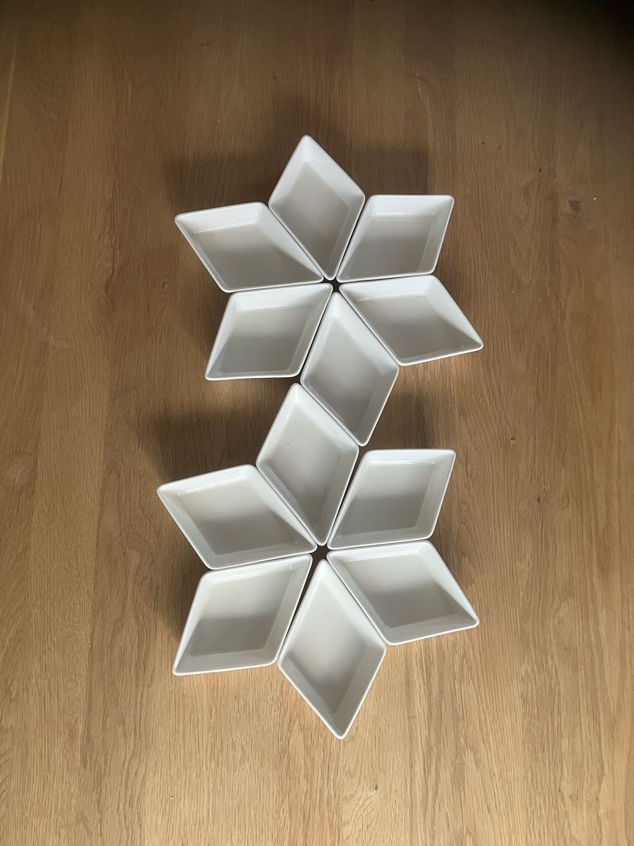 Schalen: Schälchen weiss 12 Stück  – Gebraucht aus Bettwiesen von Zustand57