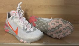 Nike React Element 55 Sneaker weiss orange gebraucht