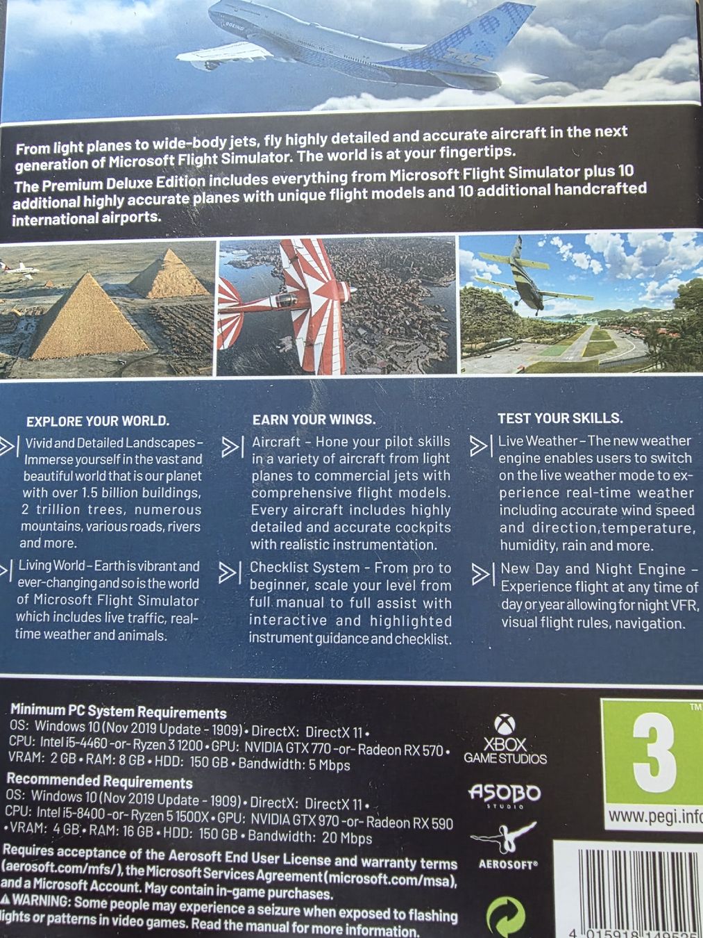 Microsoft Jeux: Microsoft Flight Simulator Premium Deluxe – Neuf avec emballage d'origine à Onex par Tykhoo 1