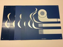 Gebotsschild Raucher Zone Smoking Sign