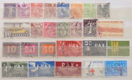 SUISSE: Des timbres oblitérés des années 1882 à 1963