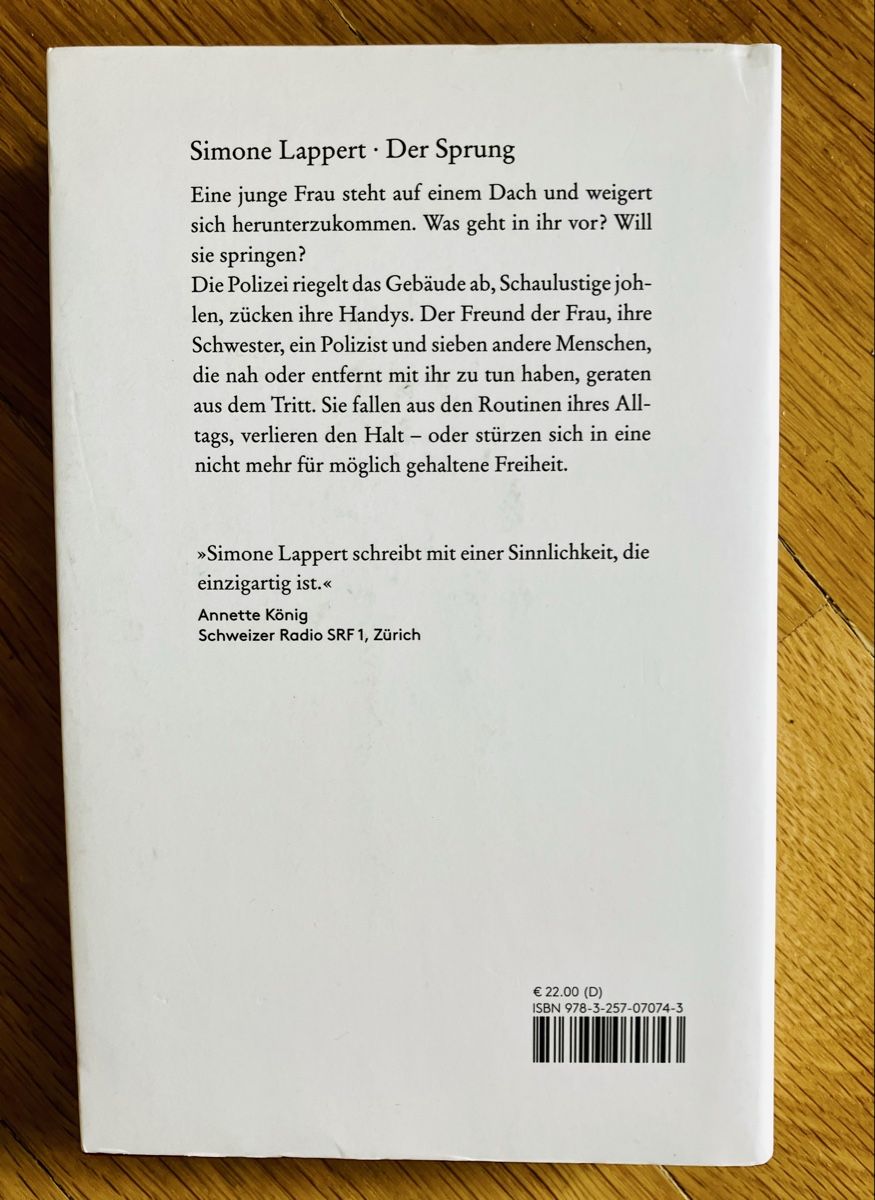 Livres: Simone Lappert: Der Sprung – Neuf (Voir description) à Buchs AG par Allerleis 2