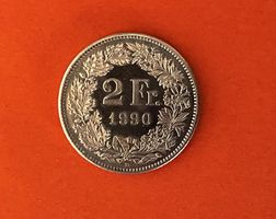 2 Franken 1990 stgl *nigelnagelneu!* unzirkuliert