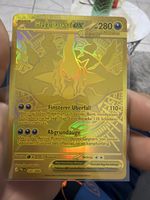 Carta Pokemon Mega Darkrai EX dorata condizioni buone