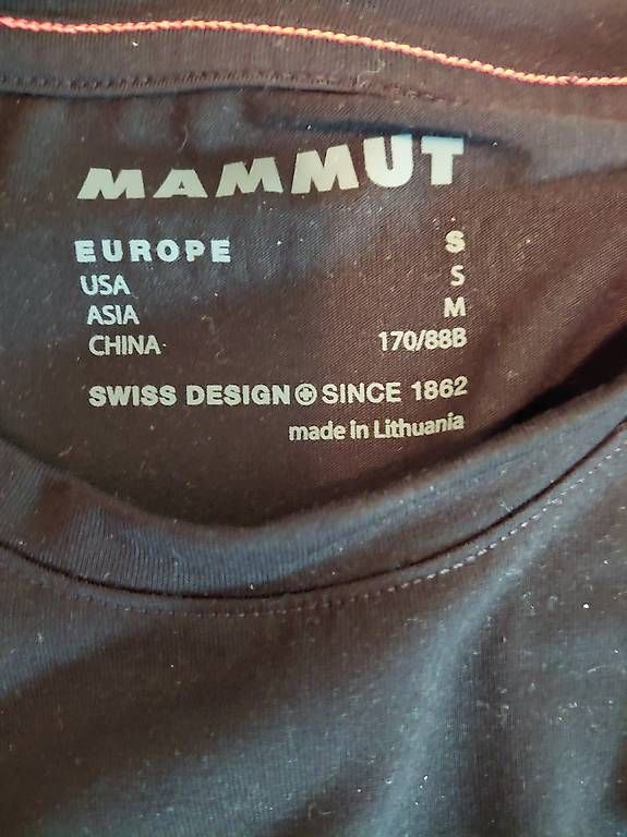 T-shirt: T-shirt Mammut – Usato da Kerns venduto da truffere