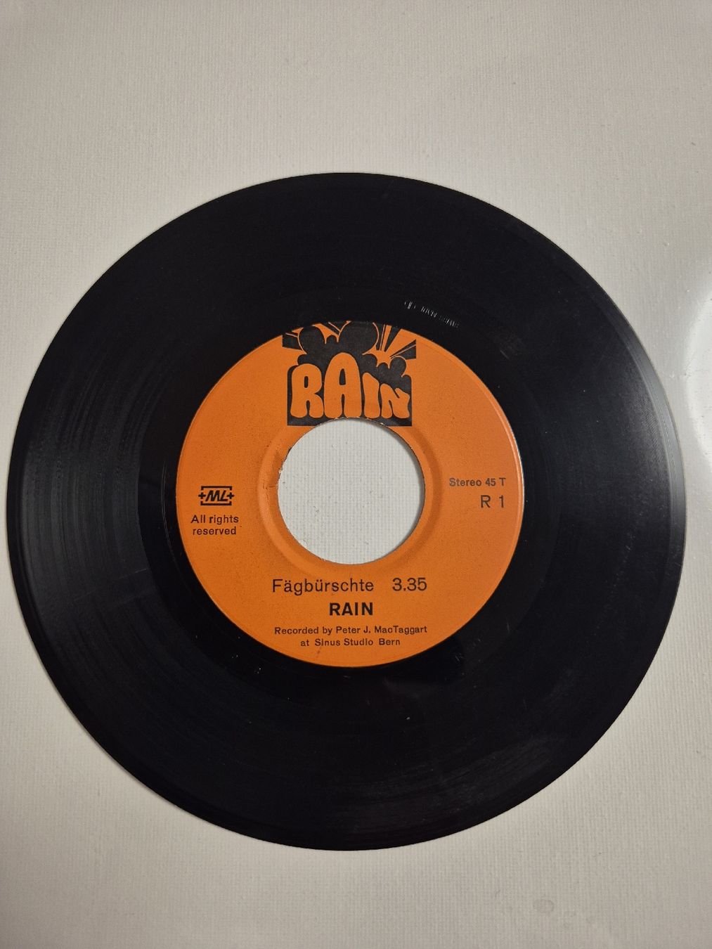 Schallplatten: RAIN -  Servela / Fägbörschte - Single 7 , CH – Gebraucht aus Uster von newwave0 2
