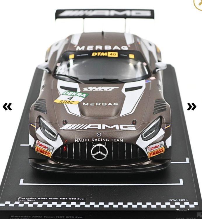 Mercedes AMG GT3 DTM Modellauto Merbag #4 Stolz 1:18 limi... (Neu und ...