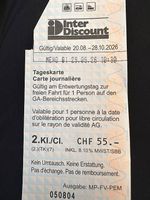 Tageskarte für heute zu verkaufen