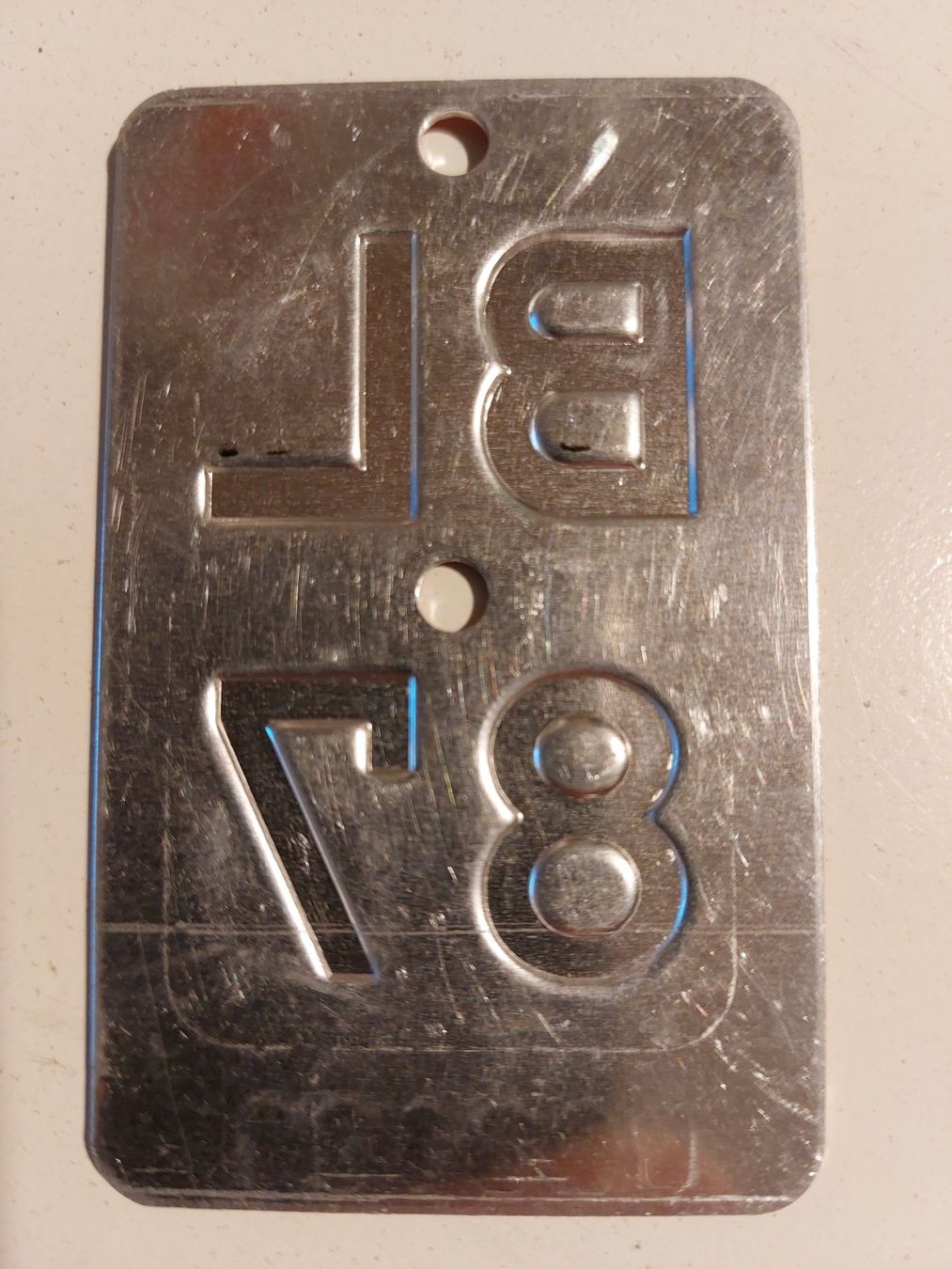 Sachs Insegne: Velonummer BL 87 plaque velo – Usato da Schenkon venduto da Uhu007 1