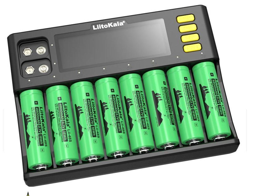 Caricatori & Batterie: Ladegerät Lii-S8 PD4 Smart-LCD-Display- – Nuovo e nell'imballaggio originale da Unterägeri venduto da RmOnline 4