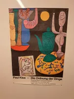 Kunstplakat Paul Klee Die Ordnung der Dinge 1975 original