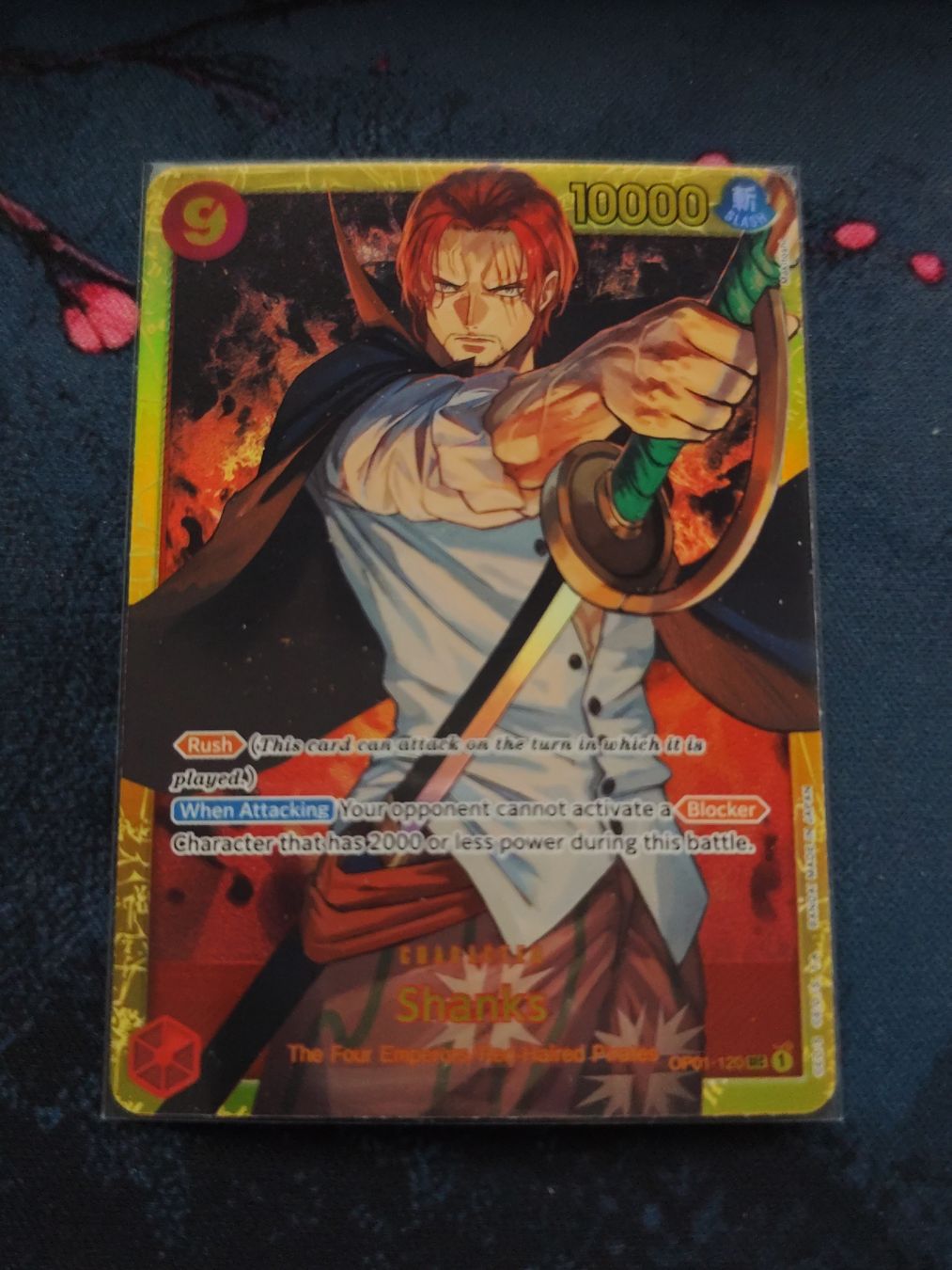 Bandai Carte collezionabili: One Piece Shanks OP01-120 SEC EN – Nuovo (secondo la descrizione) da Schlossrued venduto da LAP2012