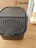 Tupperware Kartoffelbehälter, Härdöpfeltopf schwarz gebrauch