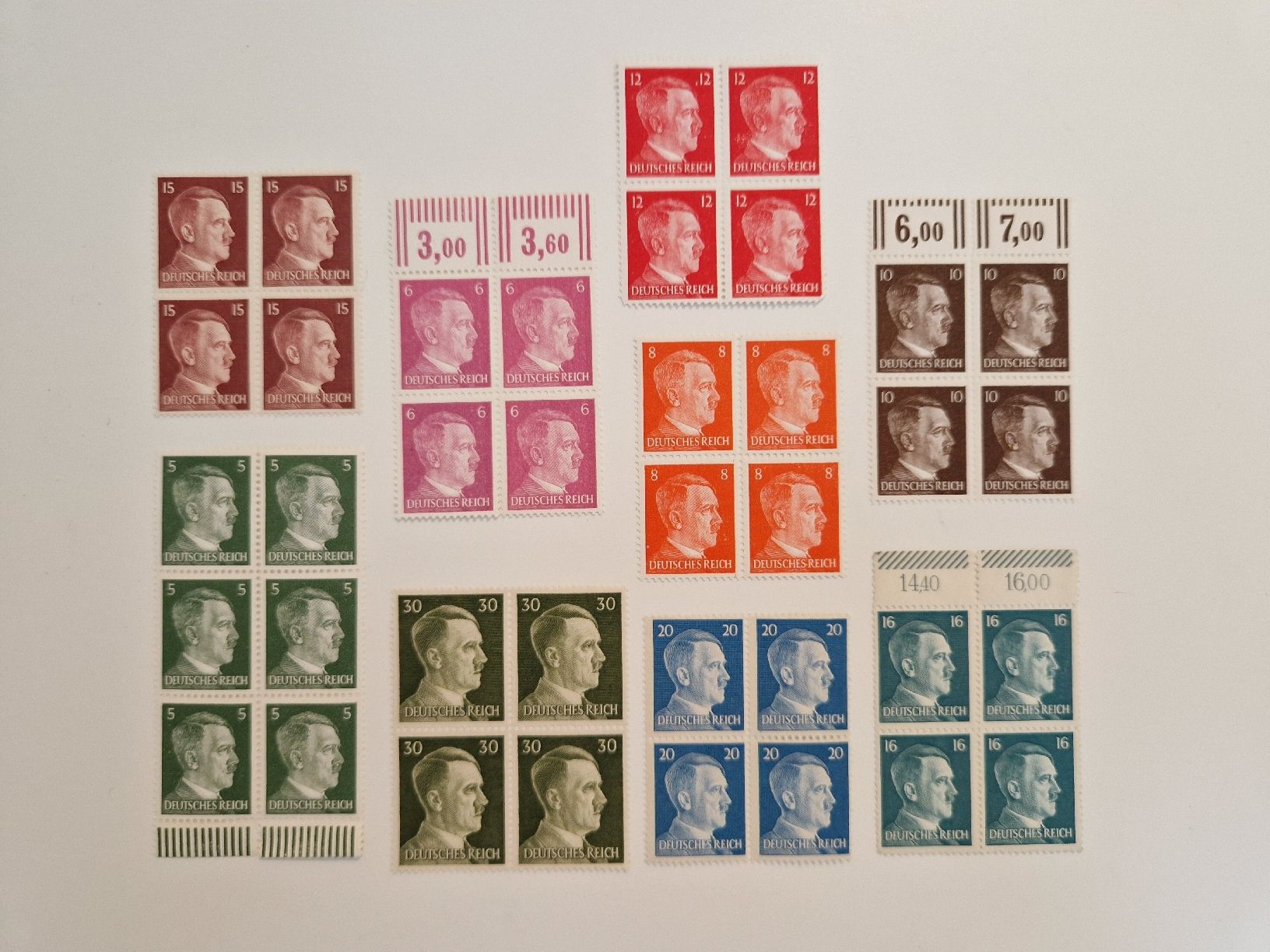 Tutti i francobolli: Deutsches Reich Adolf Hitler Blöcke postfrisch – Nuovo (secondo la descrizione) da St. Gallen venduto da Enrico_SG