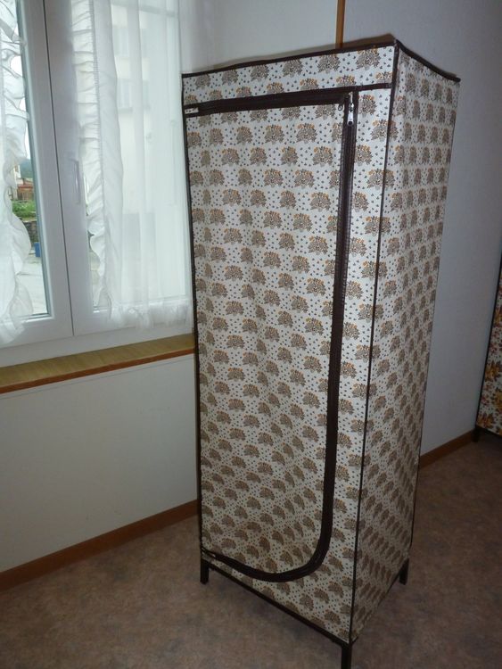 Armoire plastique pour vêtements motifs bruns Kaufen auf Ricardo