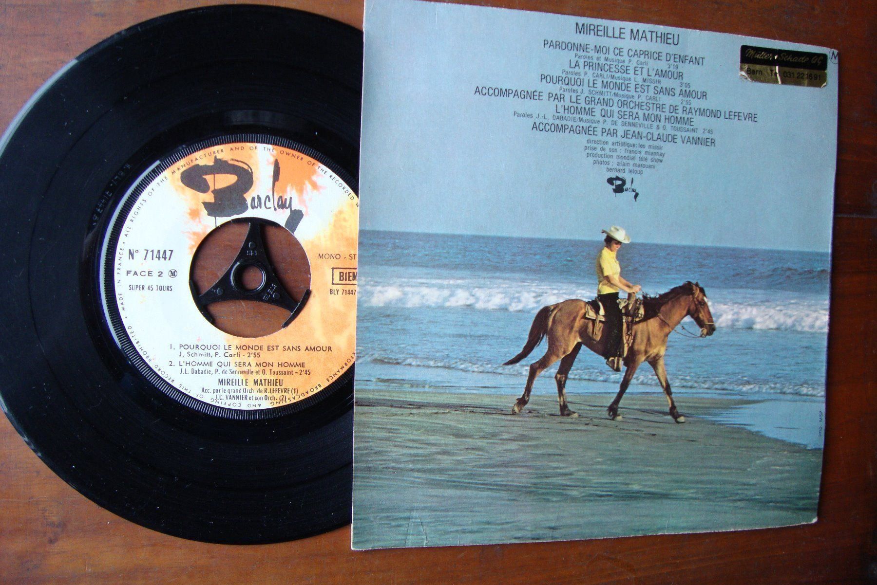 Dischi in vinile: MIREILLE MATHIEU -PARDONNE-MOI CE CAPRIC – Usato da Bern venduto da Uli_10_11 1