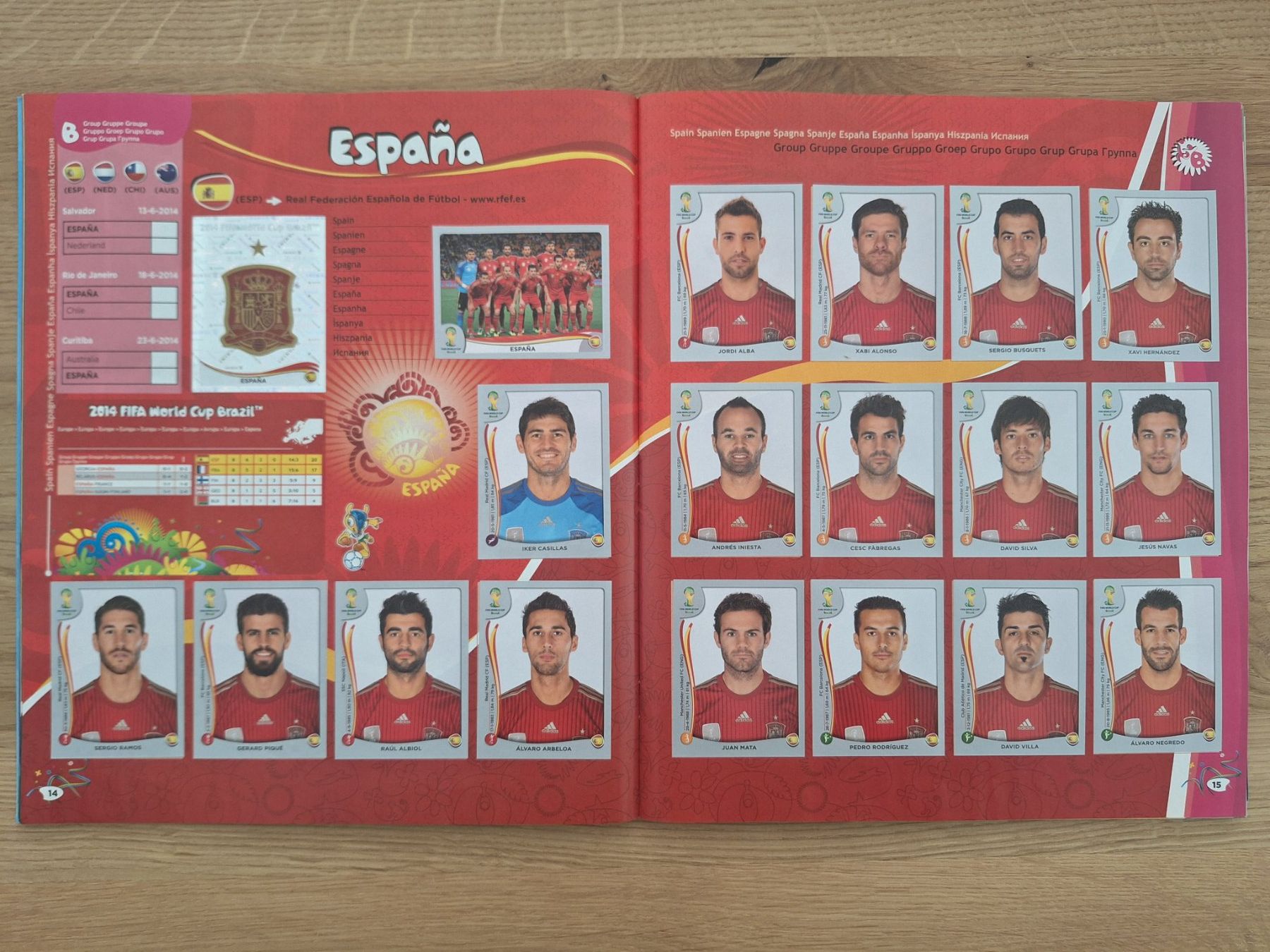 Panini Alben: PANINI WORLD CUP 2014 – Gebraucht aus St. Gallen von Matrix023 2