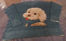 Pull hiver chaud avec motif de chien mignon - XL