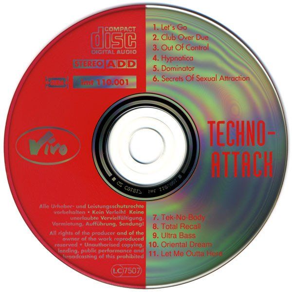 CD: Various – Techno-Attack - Original German Techno-House - a – Usato da Brittnau venduto da Zibu 2