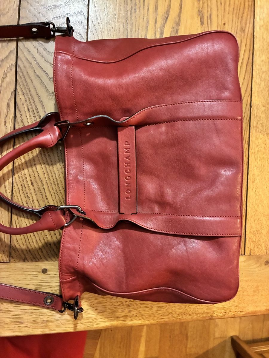 Longchamp Taschen für Damen: Sac et trousse en cuir Longchamp 3d – Gebraucht aus Vevey von zecollector 3