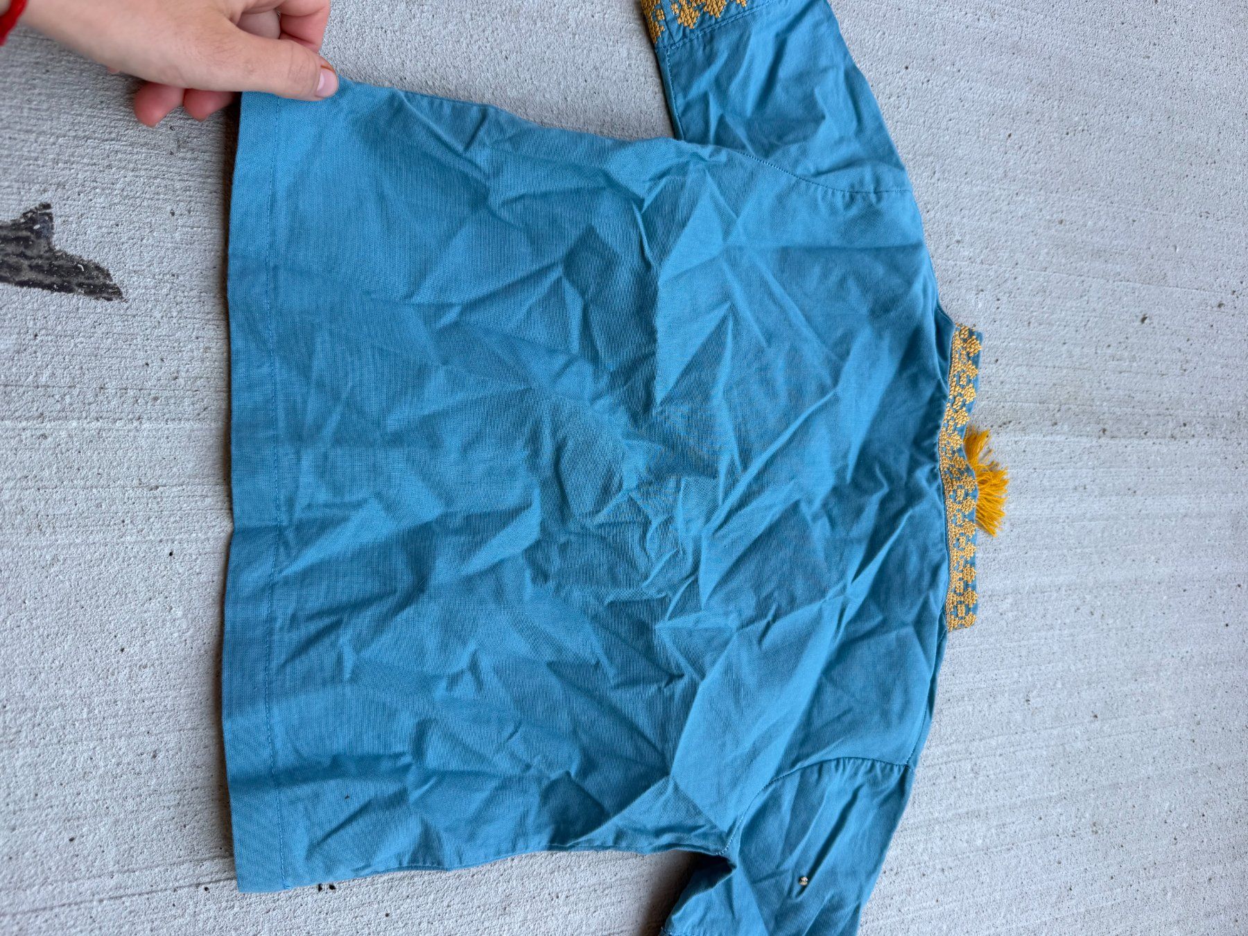 Camicie, T-shirt & Polo: Kinder Hemd blau bestickt – Usato da Riehen venduto da ann_76jw 2