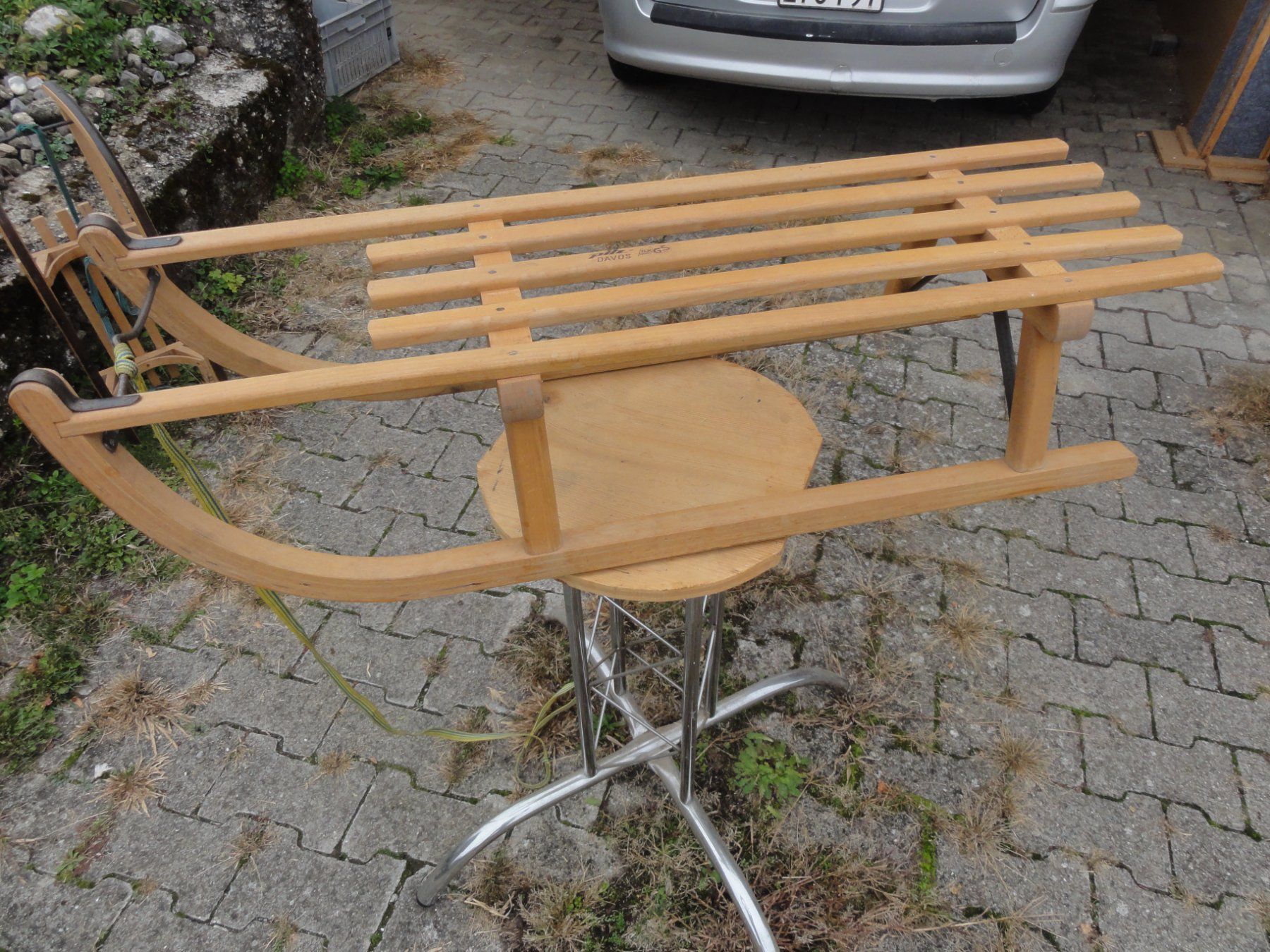 Davos Slitta: DAVOS Schlitten mit Kindersitz ;o) – Usato da Walde AG venduto da Grmpft 4
