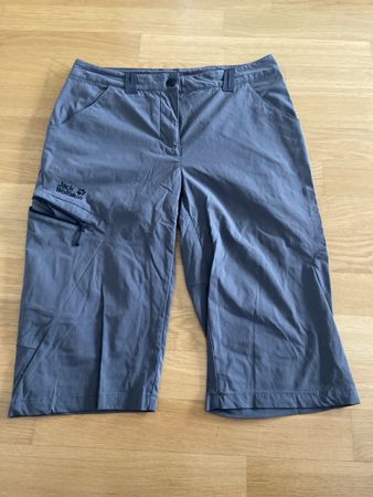 Jack Wolfskin Caprihose Gr. 38 Grau