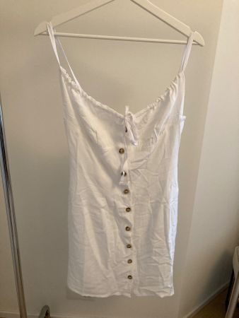 Sommerliches, weisses Kleid von Commense, Grösse S