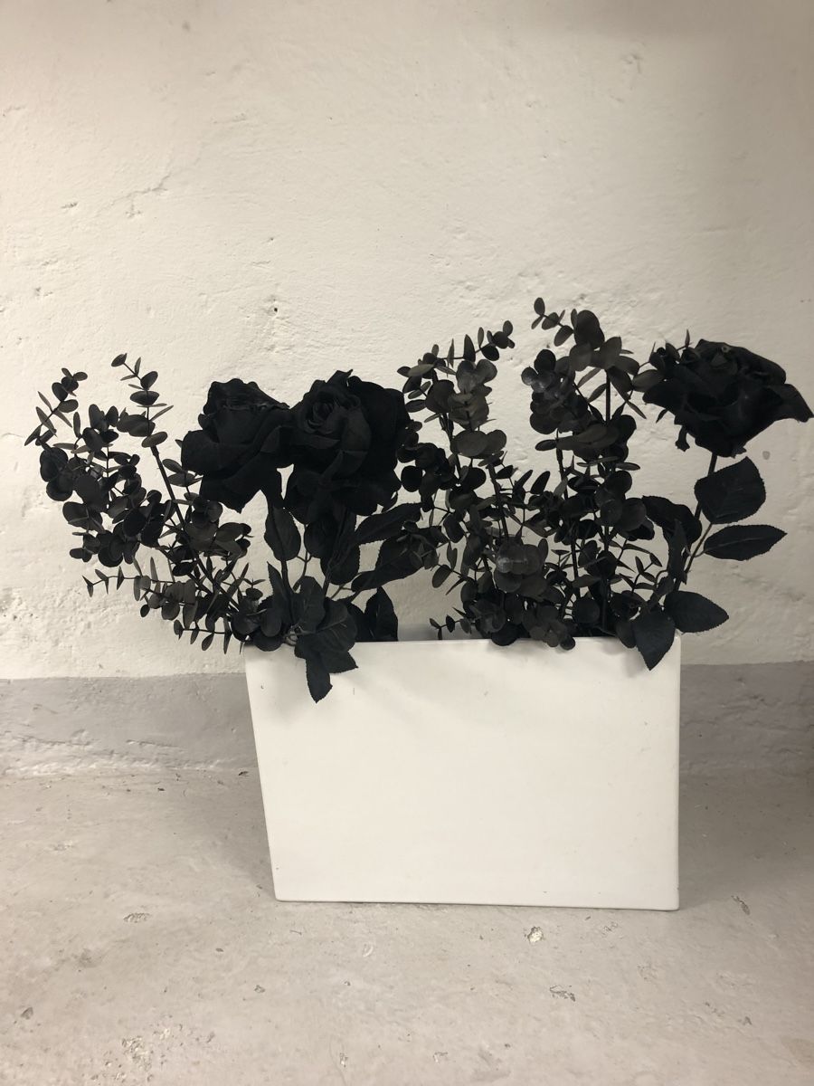 Piante & sementi: Kunstblumen – Rosen und Eukalyptus - Samtstoff – Usato da Zürich venduto da vadimi