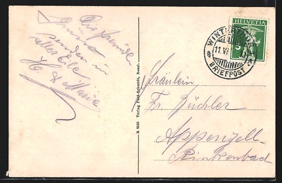 Cartoline postali: AK Winterthur, Bahnhof – Usato da Berlin venduto da bartko-reher 1