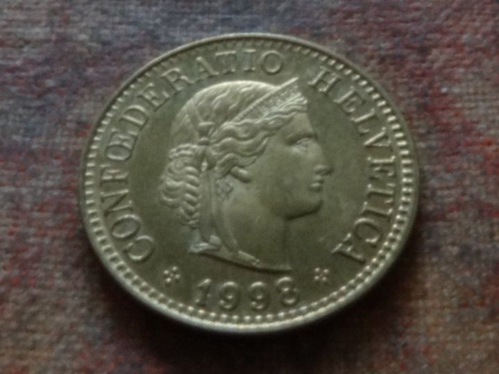 Tutti le monete: 5 Rp. 1998 – Usato da Romanel-sur-Lausanne venduto da Swift13