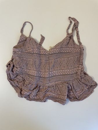 Review Sommer Top, Grösse S, Rosa Muster - Top Zustand!