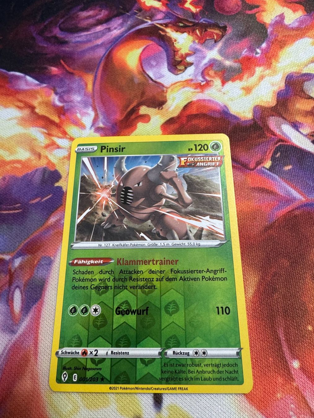 Pokémon Sammelbilder & Trading cards: Pinsir (EVS 001) / Reverse Holo / Drachenwandel – Neu (gemäss Beschreibung) aus Bülach von CherryBlu