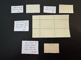 Alle Briefmarken: Pro Patria, 3 ABARTEN, gestempelt/postfrisch – Gebraucht aus Stallikon von HILDECH1 6