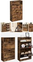 + Vintage Schuhschrank Schuhregal mit 2 Klappen,