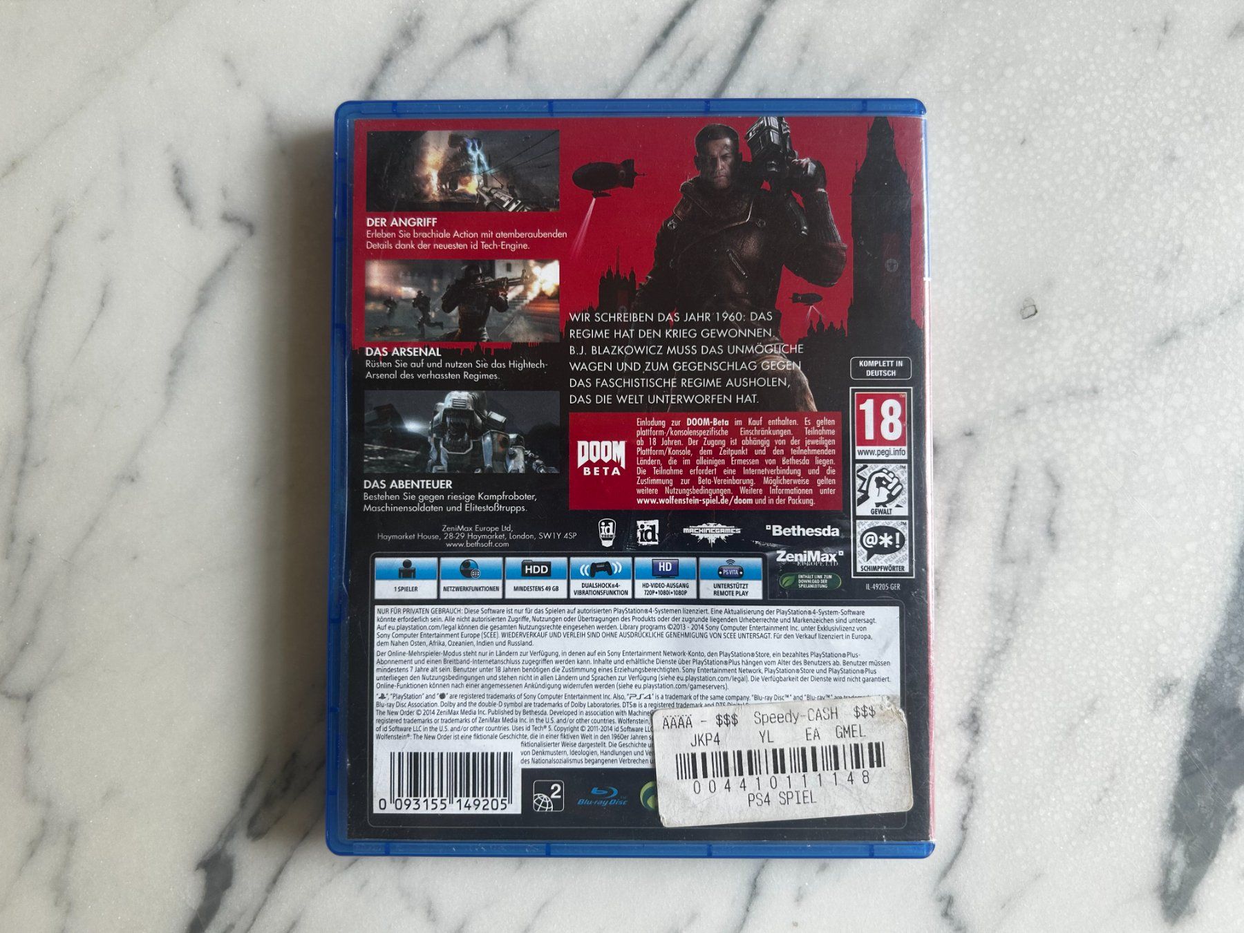 Jeux: Wolfenstein The New Order - PS4 – D'occasion à St. Gallen par lis_cd6d 1