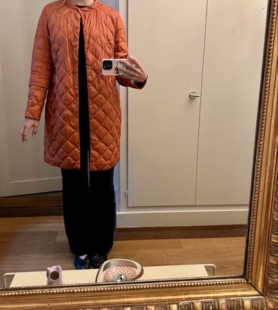 S MaxMara Steppmantel orange