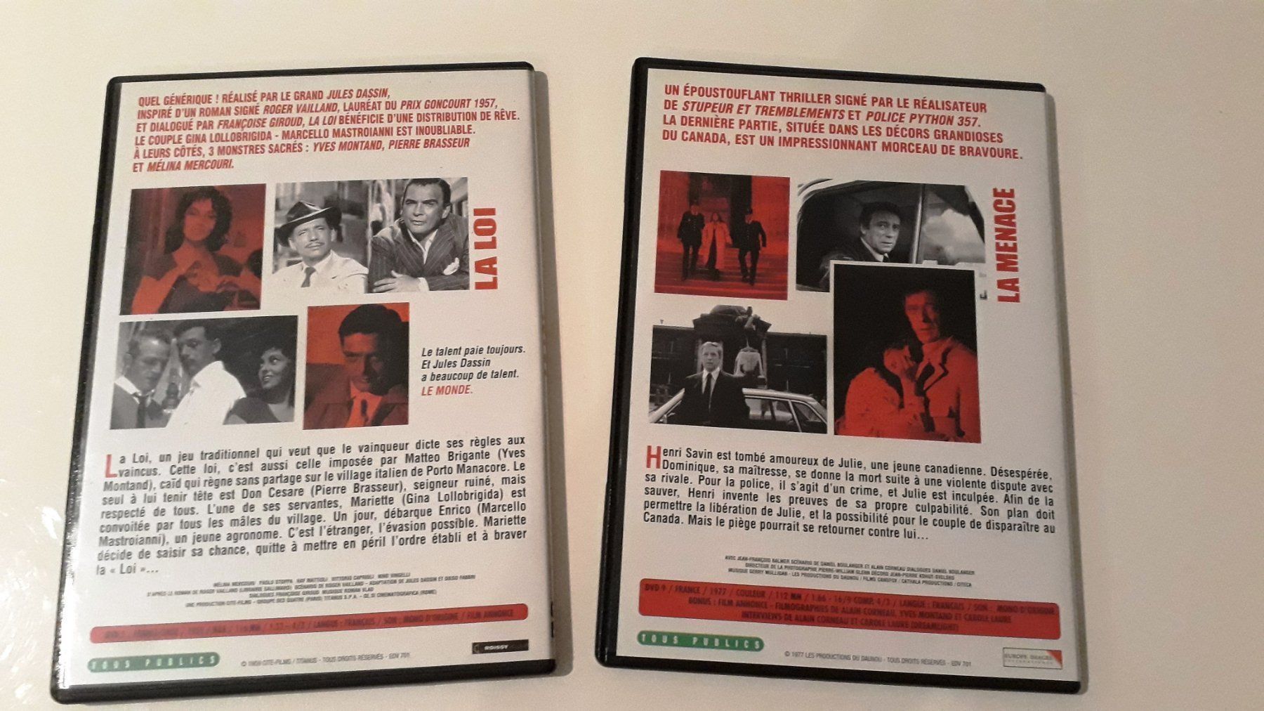 Alle DVDs: DVD - 2 films Yves Montand – Neu (gemäss Beschreibung) aus Sierre von sabr11 1