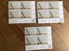 12x 1.- Briefmarken Frankatur 100 Jahre Kunsthaus Zürich