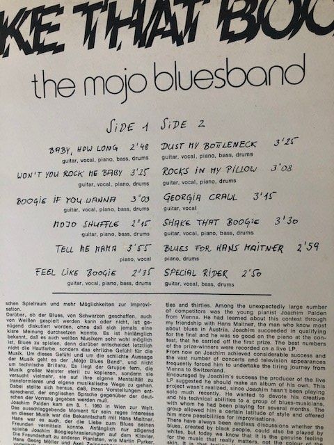 Dischi in vinile: The Mojo Bluesband – Usato da Aarwangen venduto da Jukebox3 4
