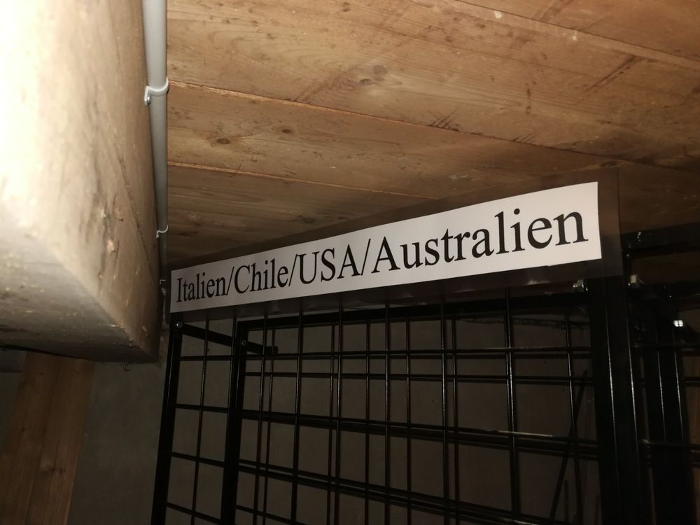 Weinständer Schwarz Metall 3